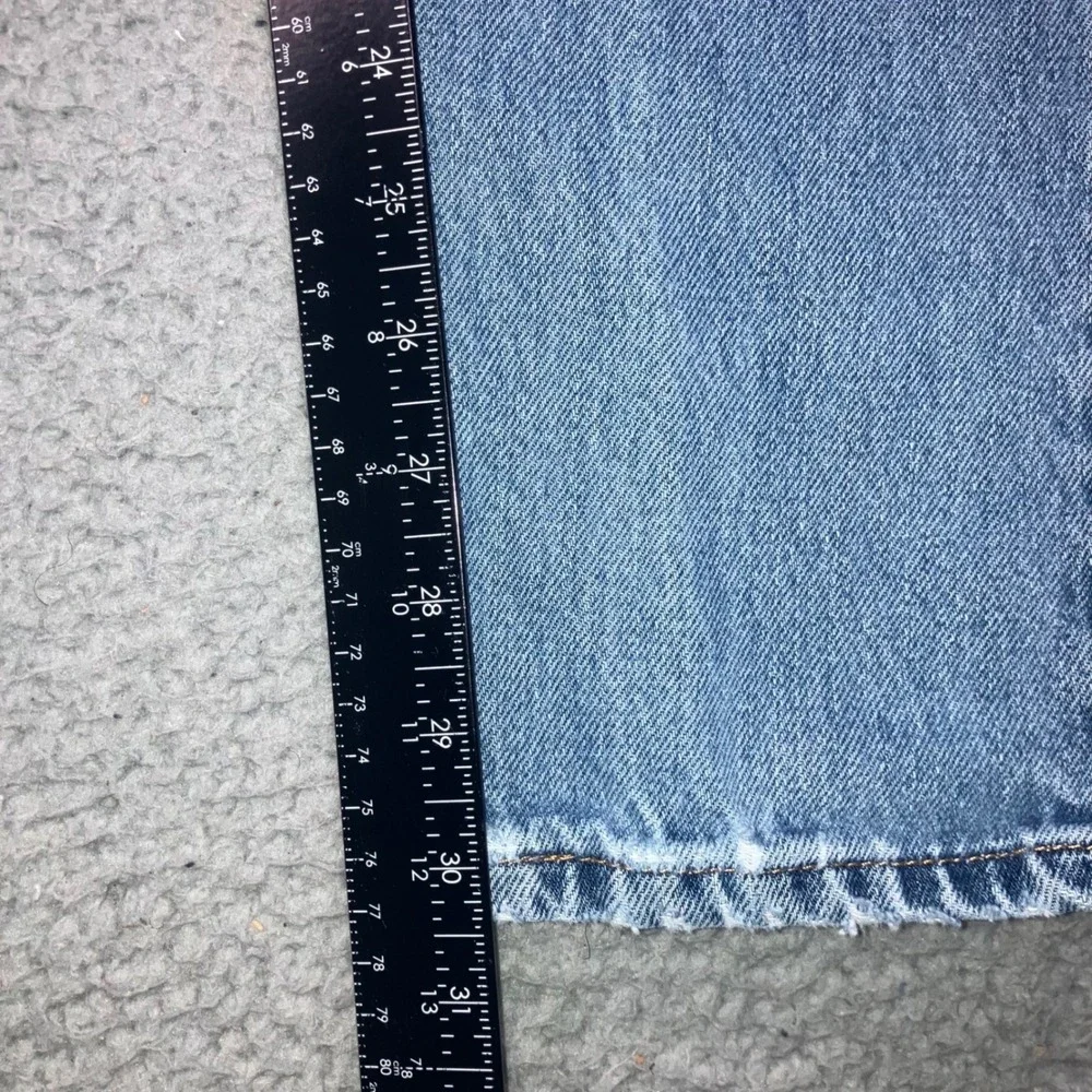 Levi 505 Straight Leg Jeans Mens 30x32 Blue Grunge Distressed Work Fit 30x30.5